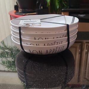 Rae Dunn Dinner Bowl Set